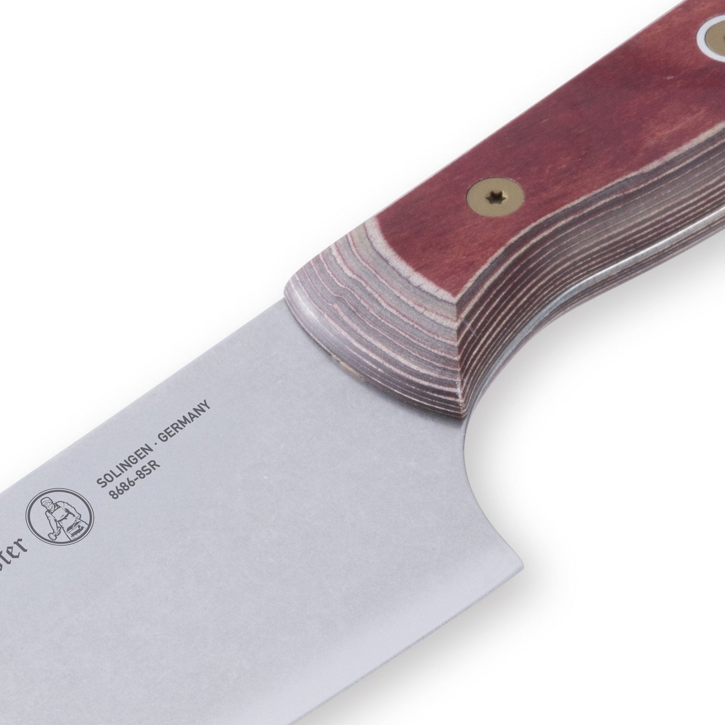 Custom Red Chef's Knife - 8"