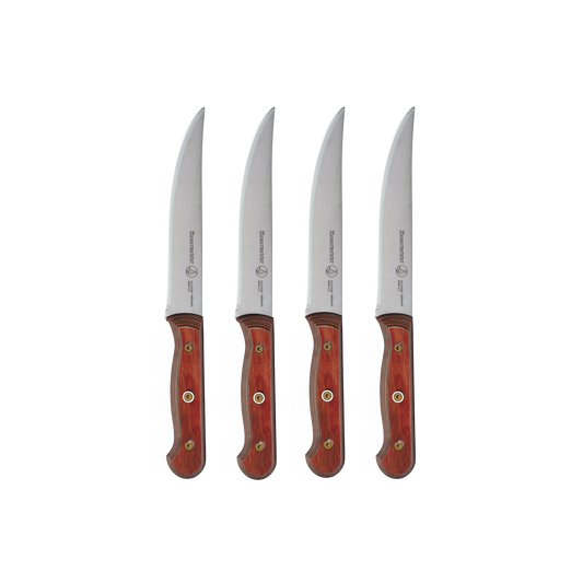 Custom Red 4 Piece Steak Knife Set