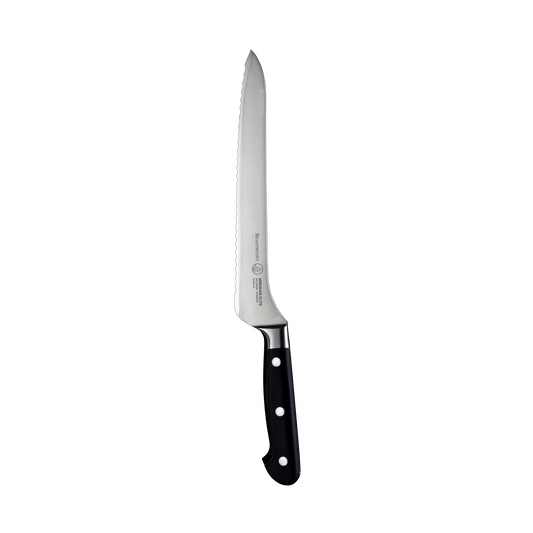 Meridian Elite Offset Scalloped Bread Knife - 8"