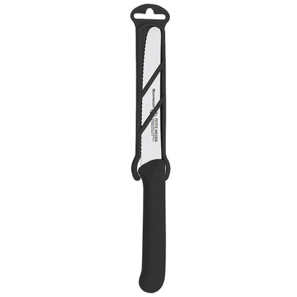 Black Serrated Tomato Knife with Matching Sheath - 4.5"