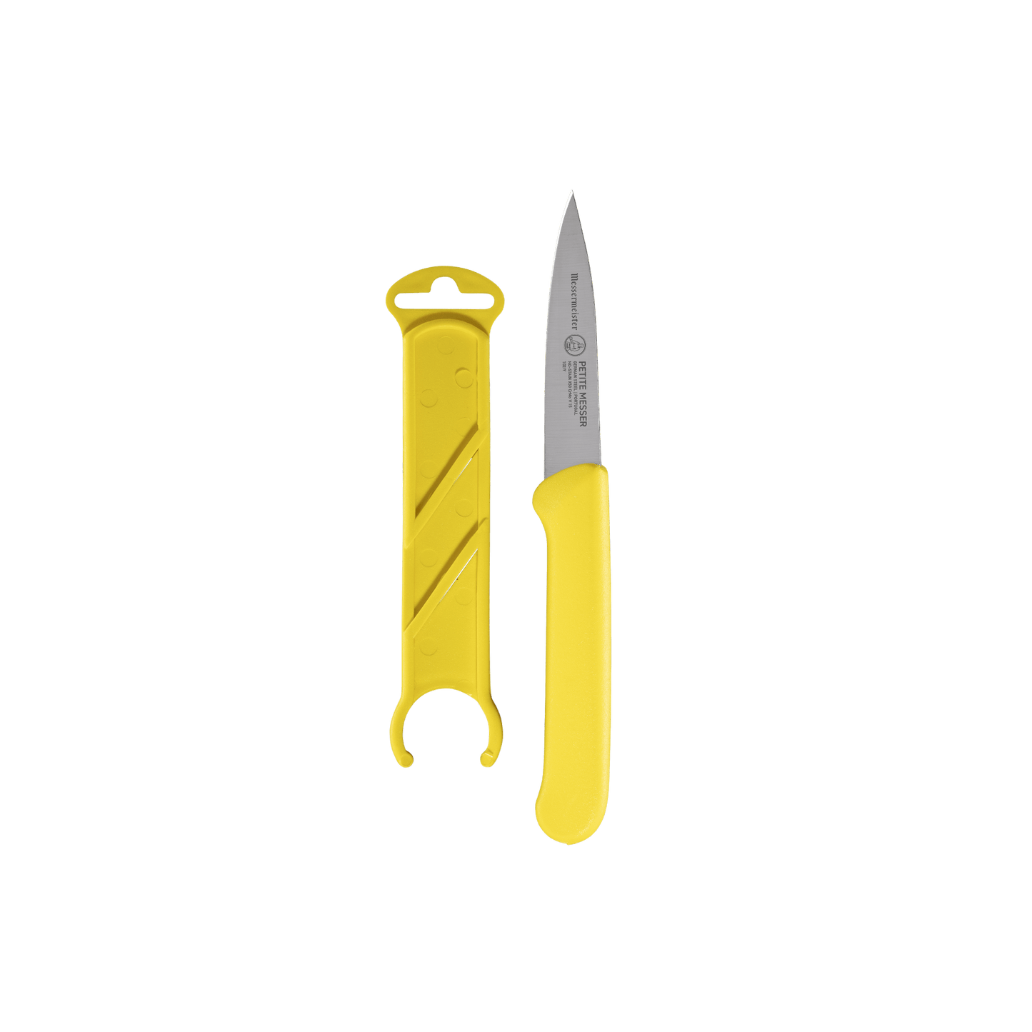 Yellow Spear Point Parer with Matching Sheath - 3"