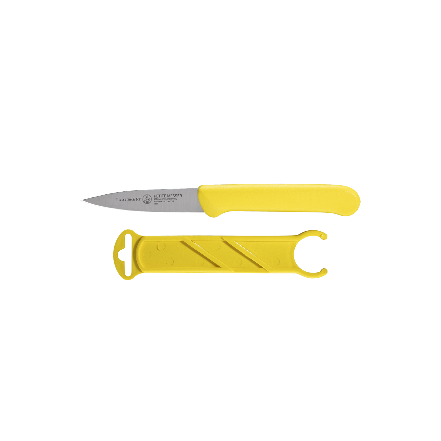 Yellow Spear Point Parer with Matching Sheath - 3"
