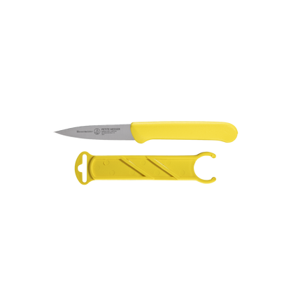 Yellow Spear Point Parer with Matching Sheath - 3"