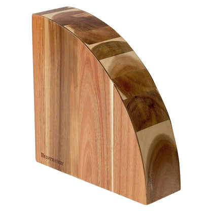 Wood Quarter Round Magnetic Knife Block