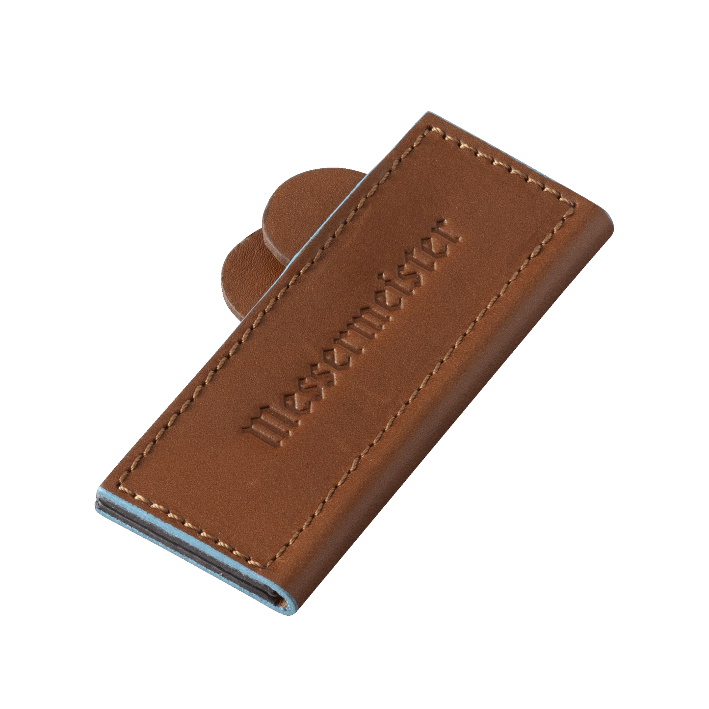 Saddle Brown Leather Magnetic Edge-Guard - 4"