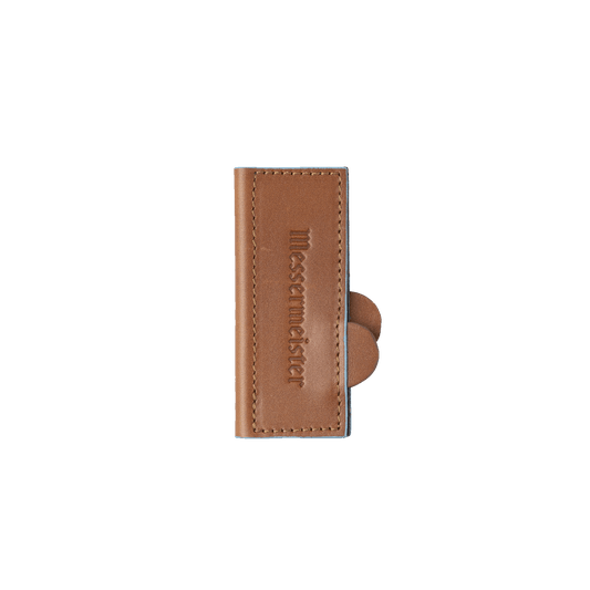 Saddle Brown Leather Magnetic Edge-Guard - 4"