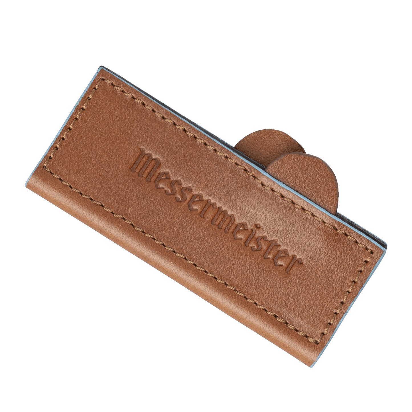 Saddle Brown Leather Magnetic Edge-Guard - 4"