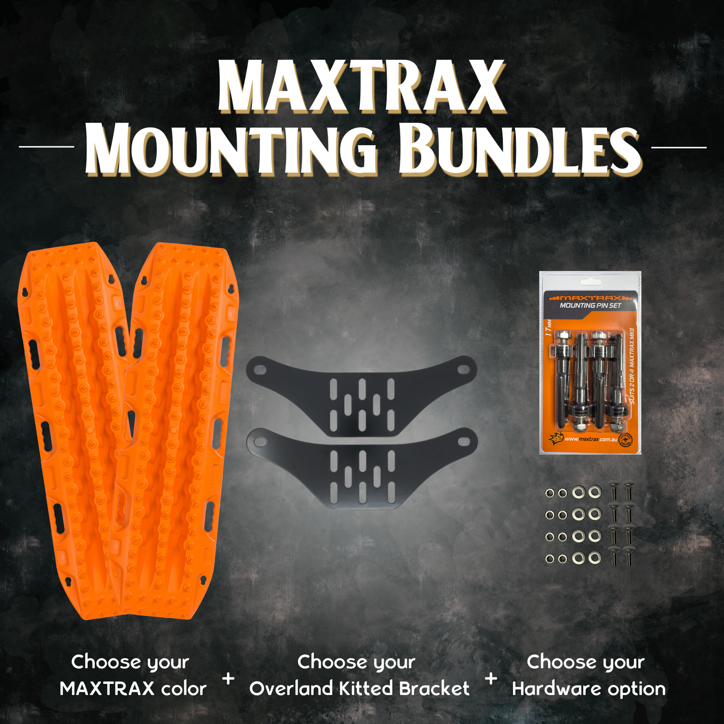 MAXTRAX MKII x Overland Kitted Roof Rack Bracket Bundle