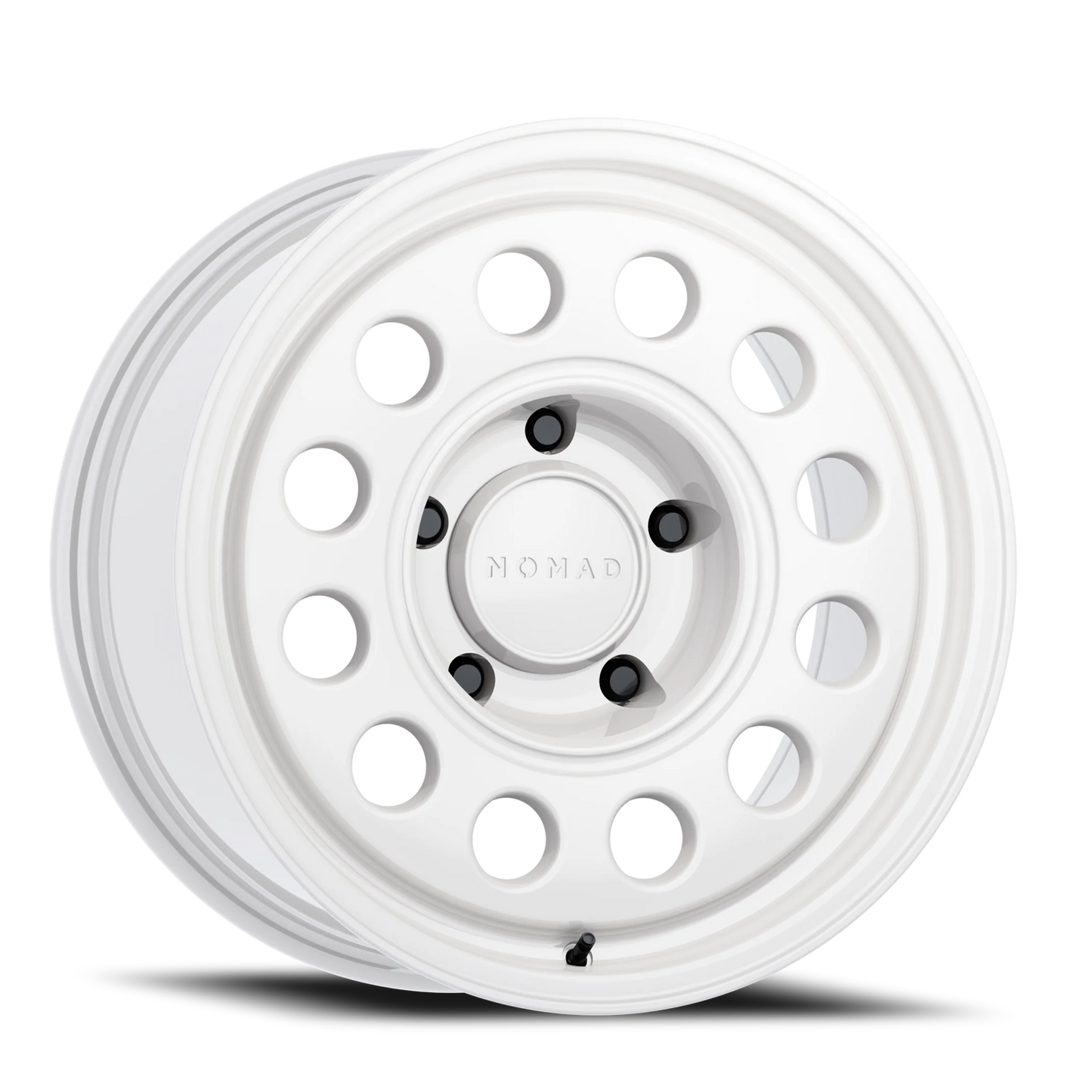 Aluminum Wheels 17x8.5 501SA Convoy Salt White 5 On 127 Bolt Pattern 78.1 Bore 0 Offset Nomad Wheels