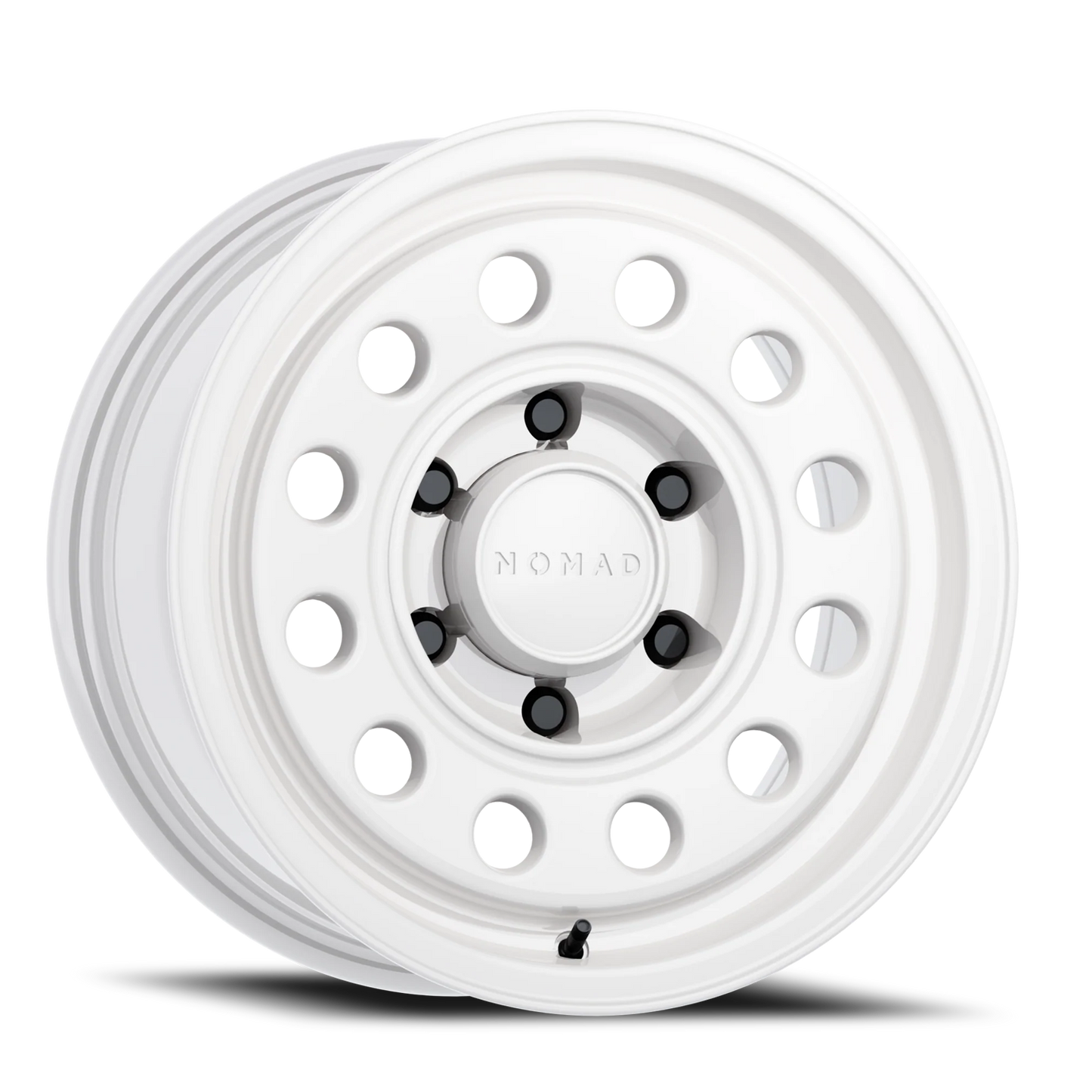 Aluminum Wheels 17x8.5 501SA Convoy Salt White 6 On 139.7 Bolt Pattern 106.1 Bore 0 Offset Nomad Wheels