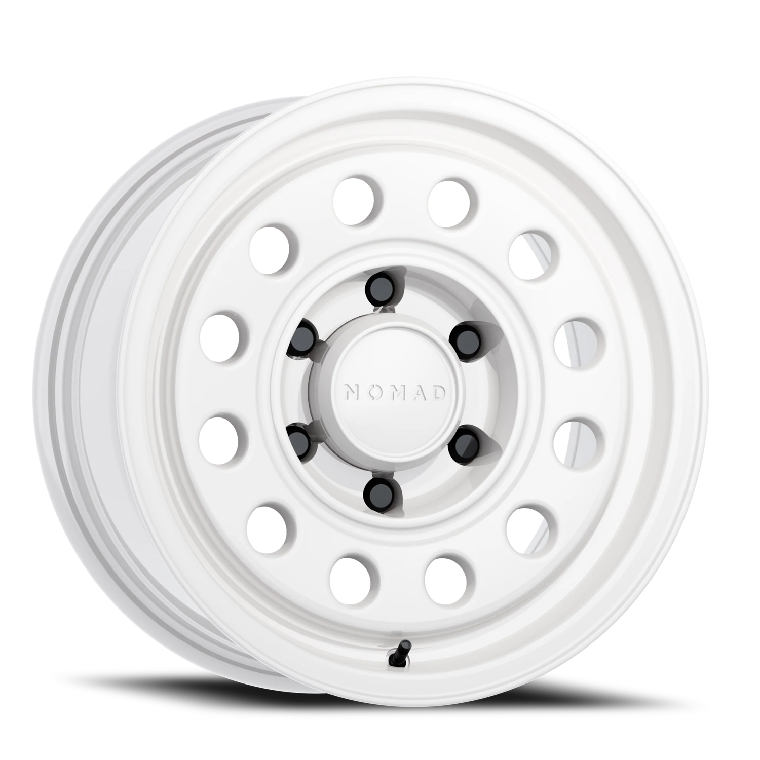 Aluminum Wheels 17x8.5 501SA Convoy Salt White 6 On 135 Bolt Pattern 87.1 Bore 0 Offset Nomad Wheels