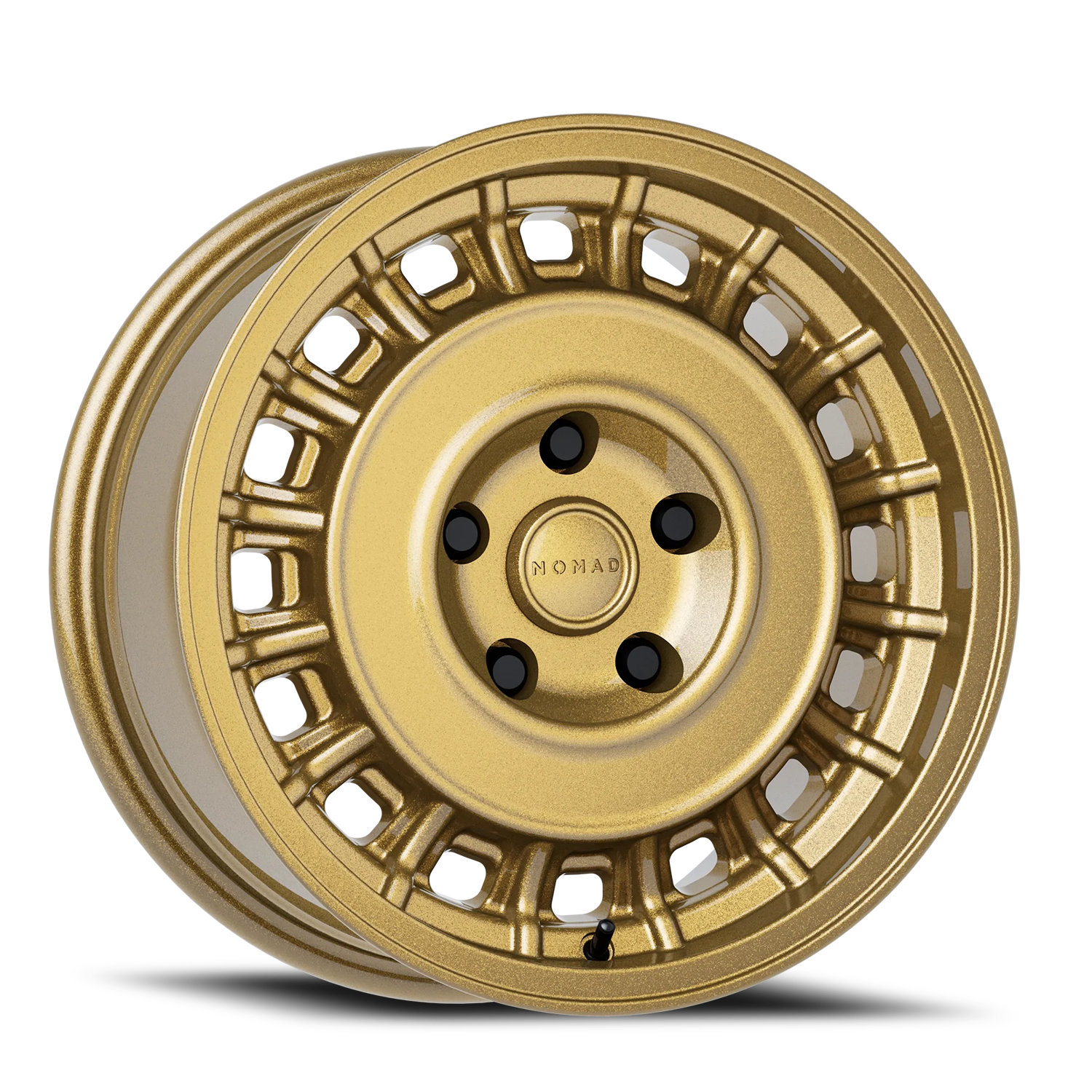 Aluminum Wheels 15x7 502GR Arvo Gold Rush 5 On 114.3 Bolt Pattern 72.62 Bore 15 Offset Nomad Wheels