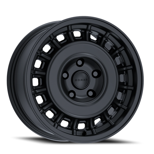 Aluminum Wheels 15x7 502SB Arvo Satin Black 5 On 100 Bolt Pattern 56.1 Bore 15 Offset Nomad Wheels