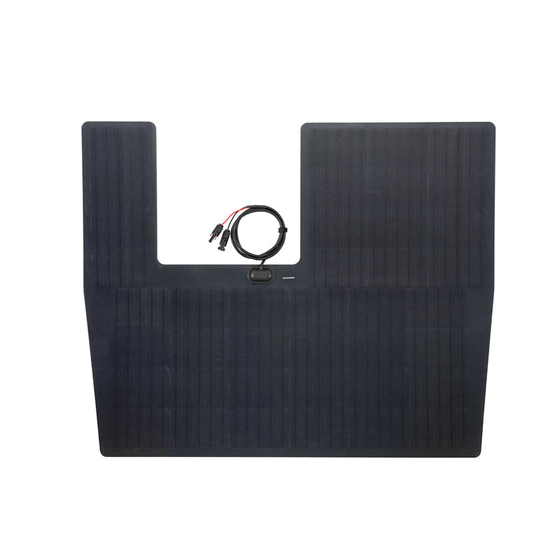 Nissan Patrol (Y61 Y62 with scoop) Lensun 125W Hood Flexible Solar Panel-3