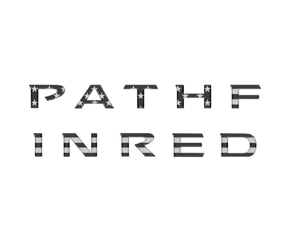 Rear Hatch Letter Overlays Fits 2022-2025 Nissan Pathfinder