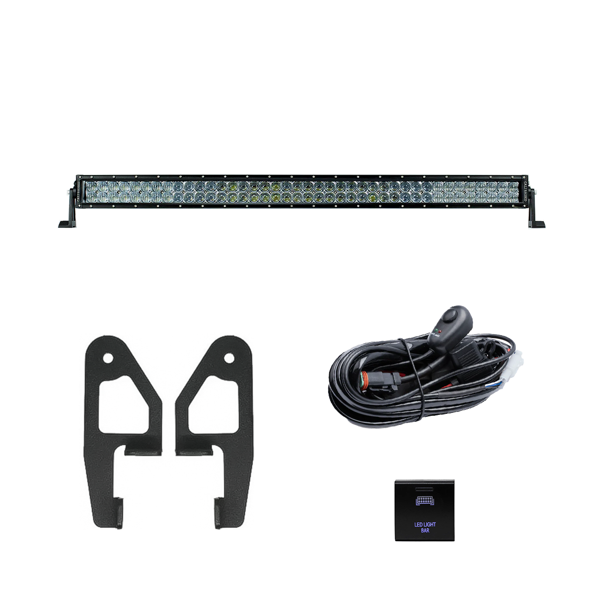 Premium Roof Rack Front Light Bar Kit for 2024+ Toyota Tacoma/2025+ Toyota 4Runner