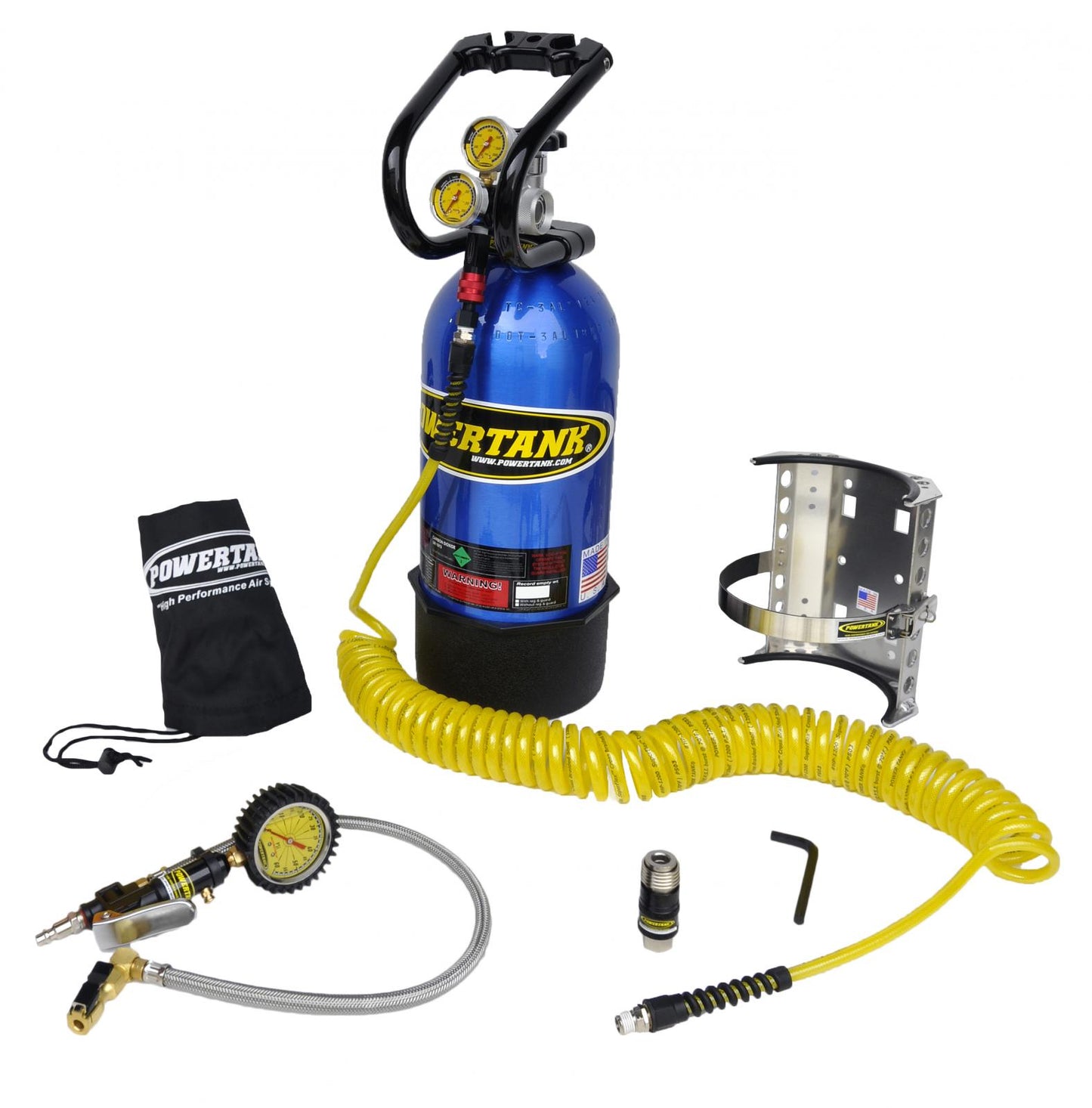 10 Lb CO2 Power Tank System Package B Candy Blue Power Tank