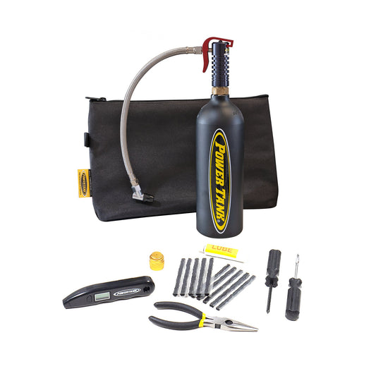 All-In-One Tire Repair Kit with 20 oz CO2 air source