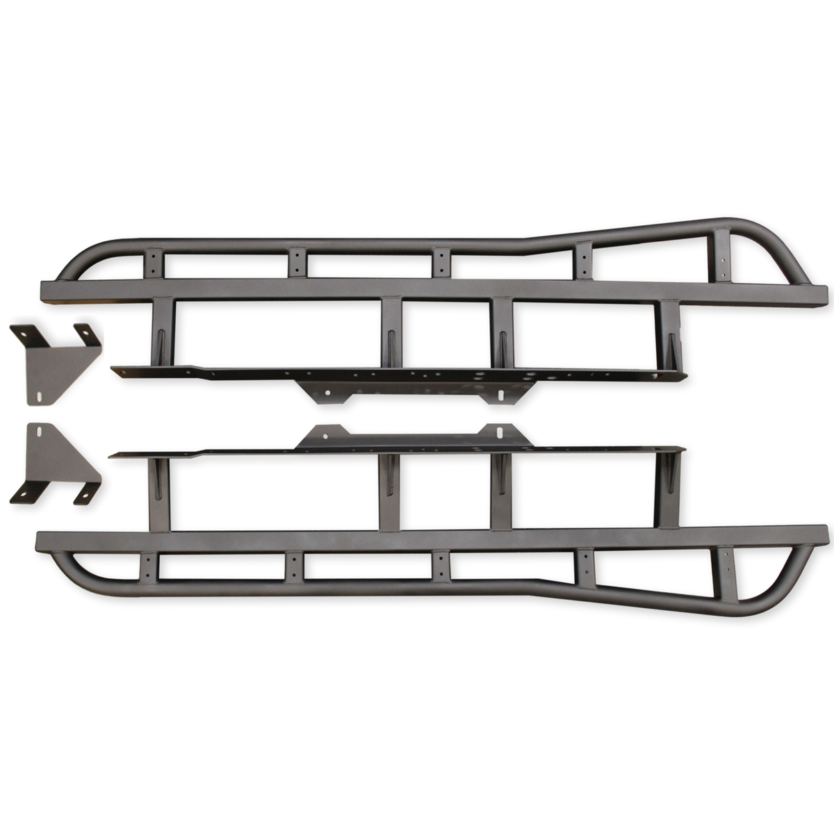 Rock Sliders | 16-23 Tacoma - 20 degree slider, satin black powdercoat