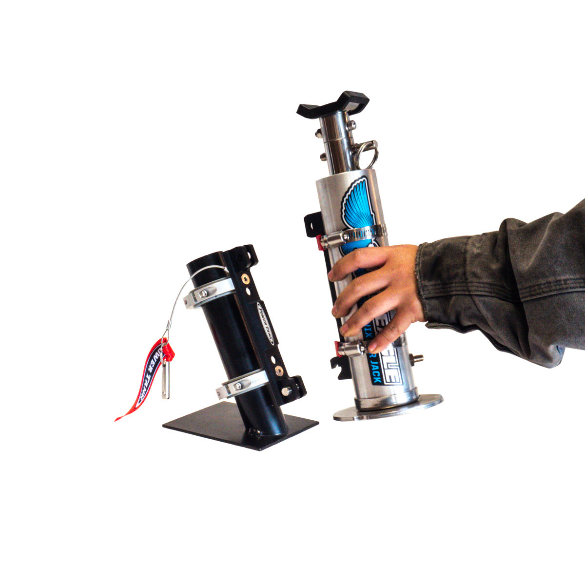 Quick-Release Bracket - 2.5 lb ABC Fire Exinguisher, Power Shot, Pro Eagle Phoenix CO2 Jack