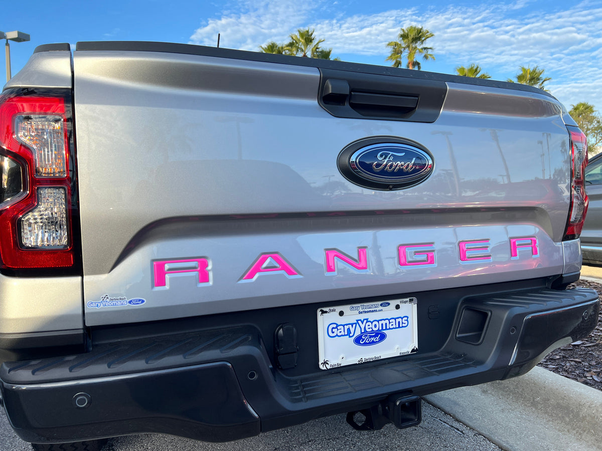 Tailgate Letter Inserts Fits 2024-2027 Ford Ranger