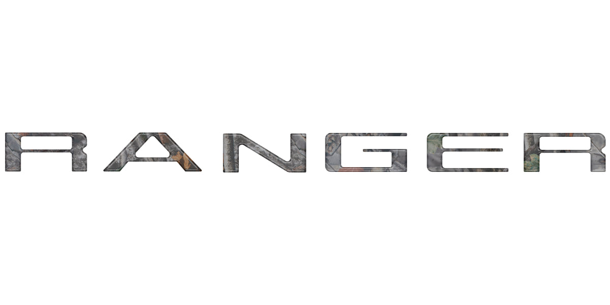 Tailgate Letter Inserts Fits 2019-2023 Ford Ranger