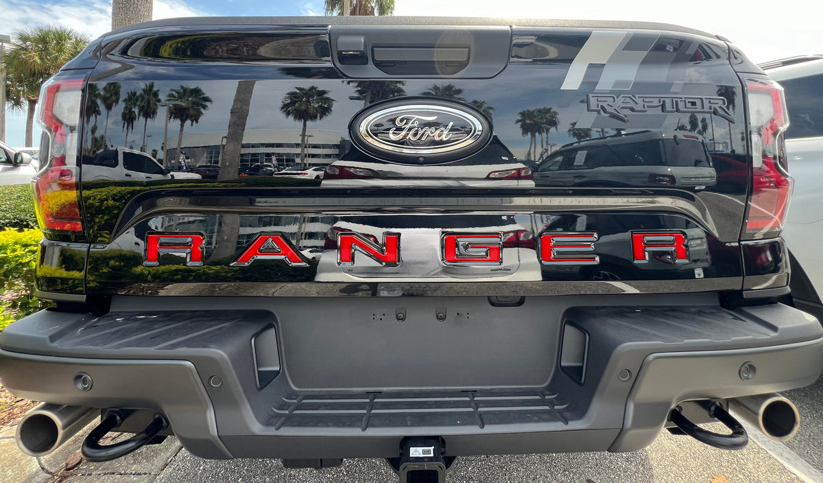 Tailgate Letter Inserts Fits 2024-2027 Ford Ranger