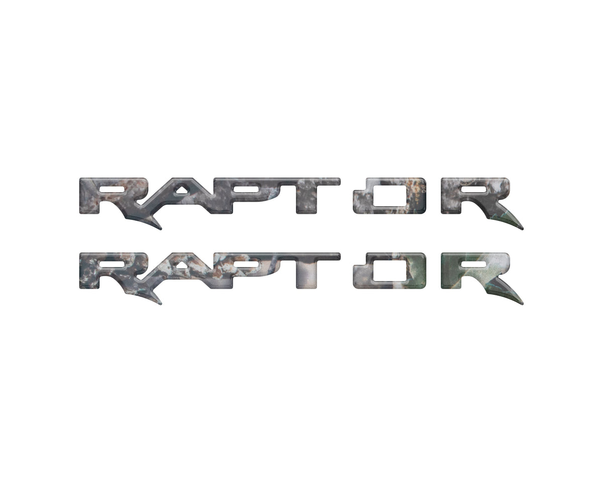 Raptor Running Board Emblem Overlays Fits 2024-2027 Ford Ranger Raptor