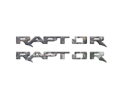 Raptor Running Board Emblem Overlays Fits 2024-2027 Ford Ranger Raptor