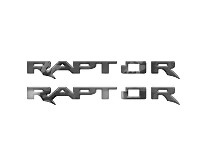 Raptor Running Board Emblem Overlays Fits 2024-2027 Ford Ranger Raptor