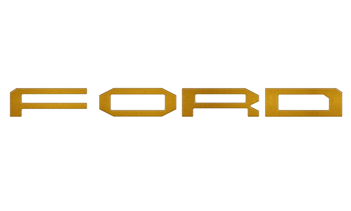 Grille Letter Overlays Fits 2024-2027 Ford Ranger Raptor