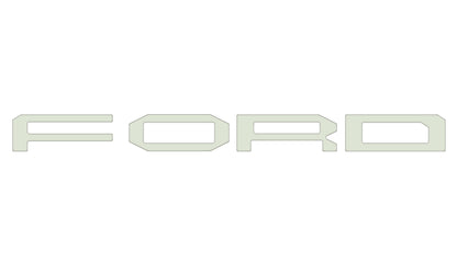 Grille Letter Overlays Fits 2024-2027 Ford Ranger Raptor