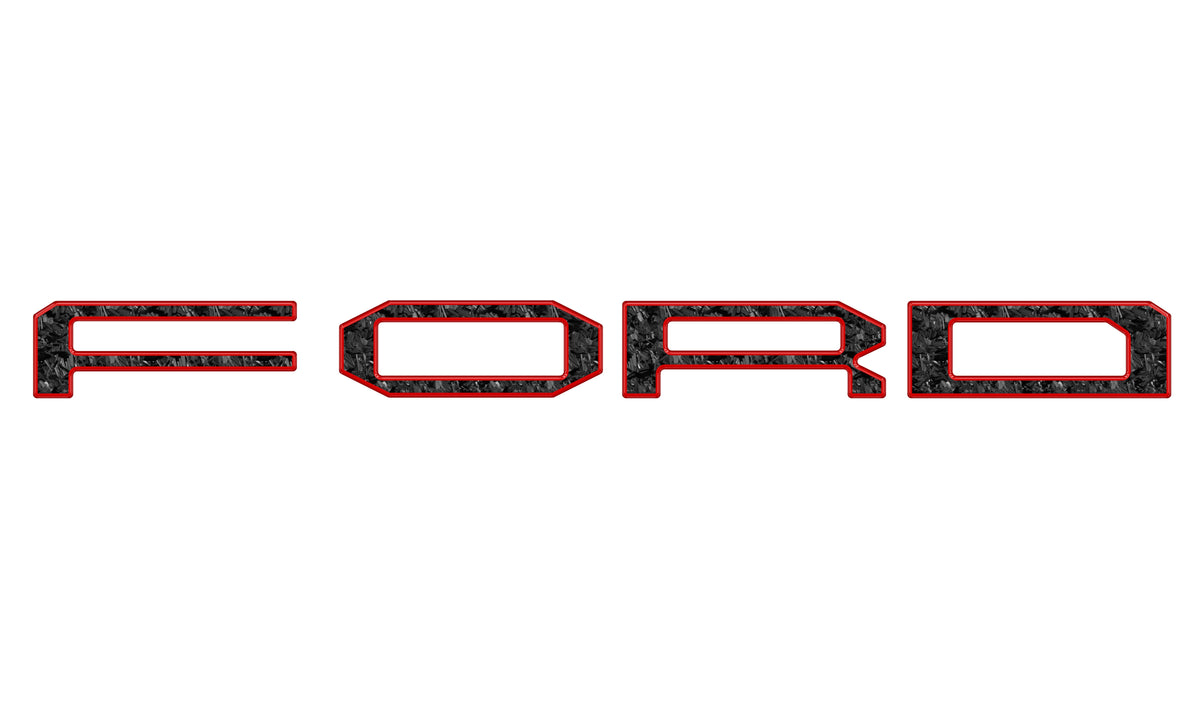 Grille Letter Overlays Fits 2024-2027 Ford Ranger Raptor