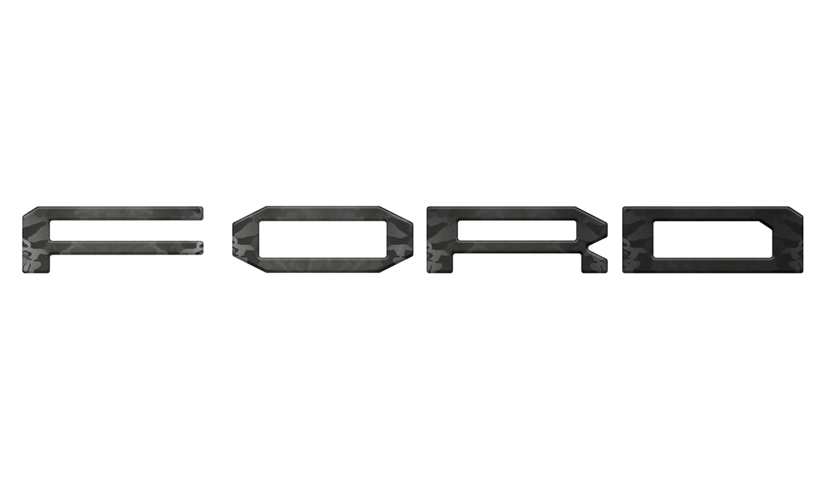 Grille Letter Overlays Fits 2024-2027 Ford Ranger Raptor