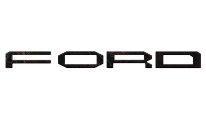 Grille Letter Overlays Fits 2024-2027 Ford Ranger Raptor