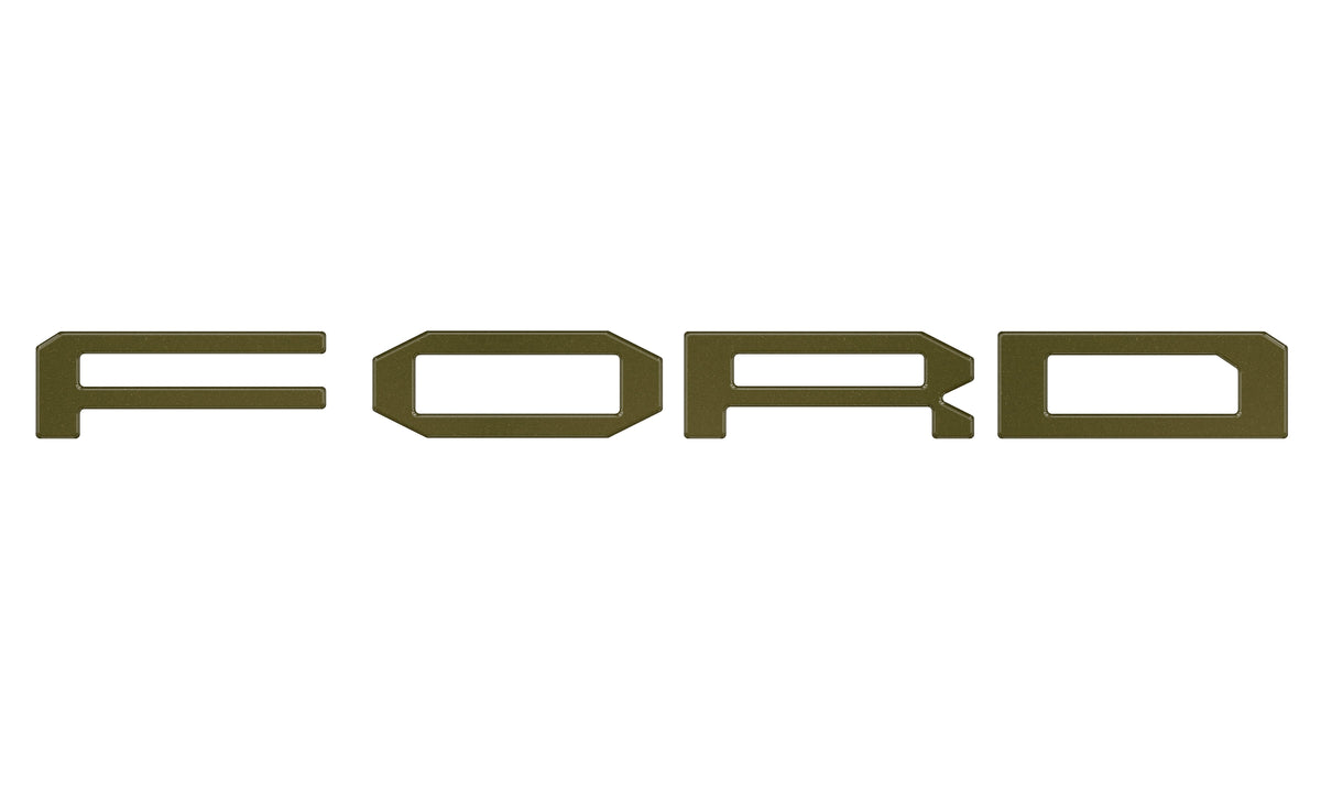 Grille Letter Overlays Fits 2024-2027 Ford Ranger Raptor