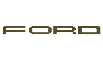 Grille Letter Overlays Fits 2024-2027 Ford Ranger Raptor
