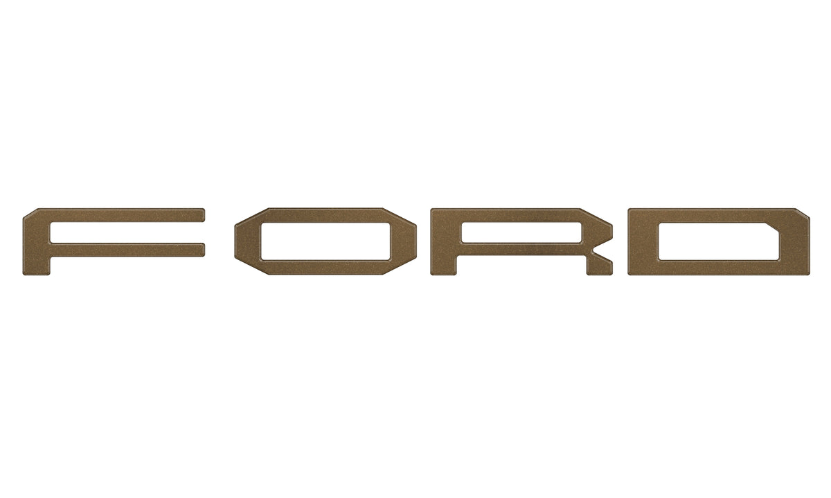 Grille Letter Overlays Fits 2024-2027 Ford Ranger Raptor