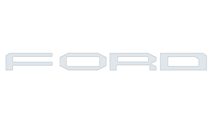 Grille Letter Overlays Fits 2024-2027 Ford Ranger Raptor