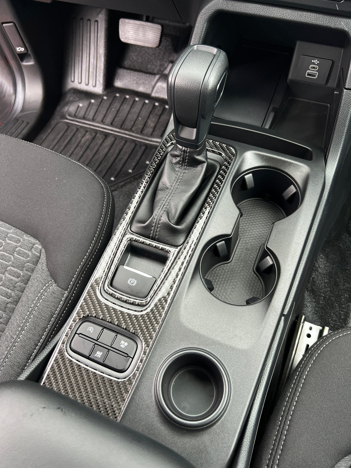 Mechanical Shifter Surround Accent Trim Fits 2024-2027 Ford Ranger