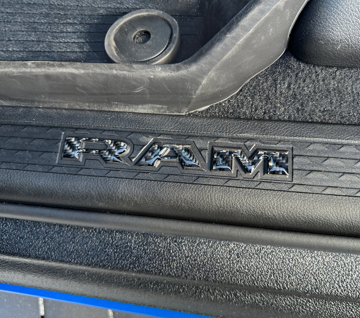 Doorsill Plate Letter Overlays Fits 2025-2027 Ram 1500/2500/3500 (Does not fit RHO model)