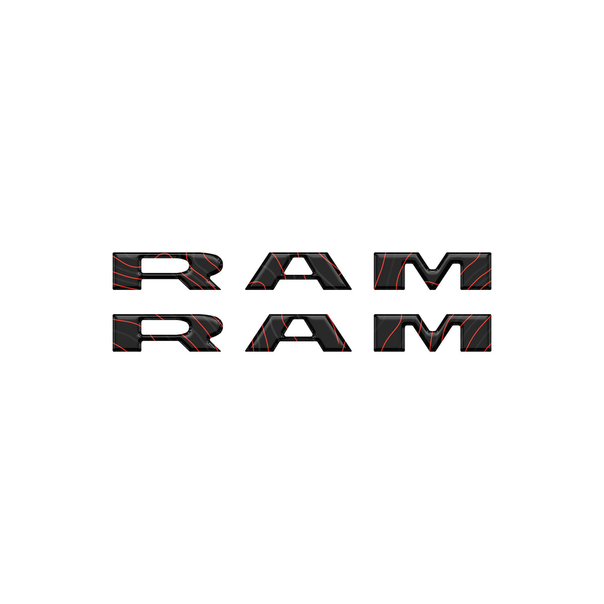Doorsill Plate Letter Overlays Fits 2025-2027 Ram 1500/2500/3500 (Does not fit RHO model)