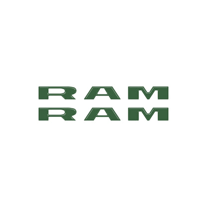 Doorsill Plate Letter Overlays Fits 2025-2027 Ram 1500/2500/3500 (Does not fit RHO model)