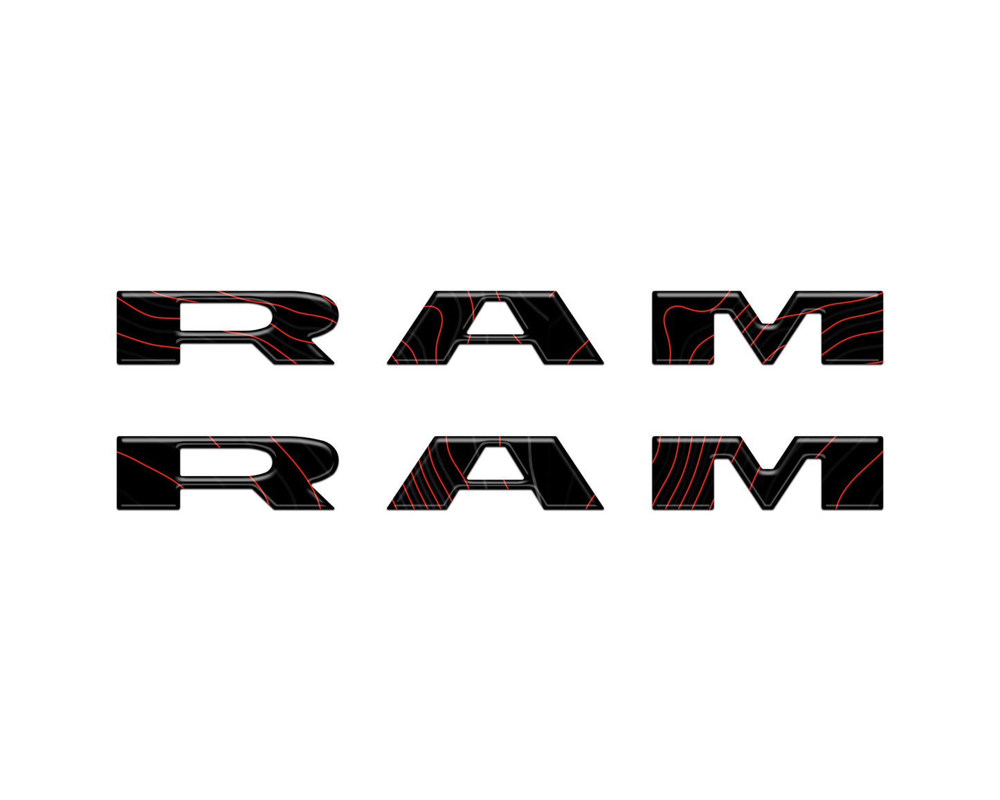 Front Door Emblem Overlays Fits 2025-2026 Ram 1500/2500/3500