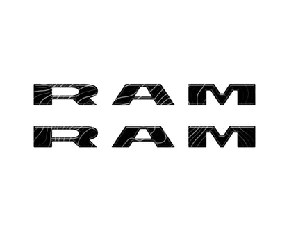 Front Door Emblem Overlays Fits 2025-2026 Ram 1500/2500/3500