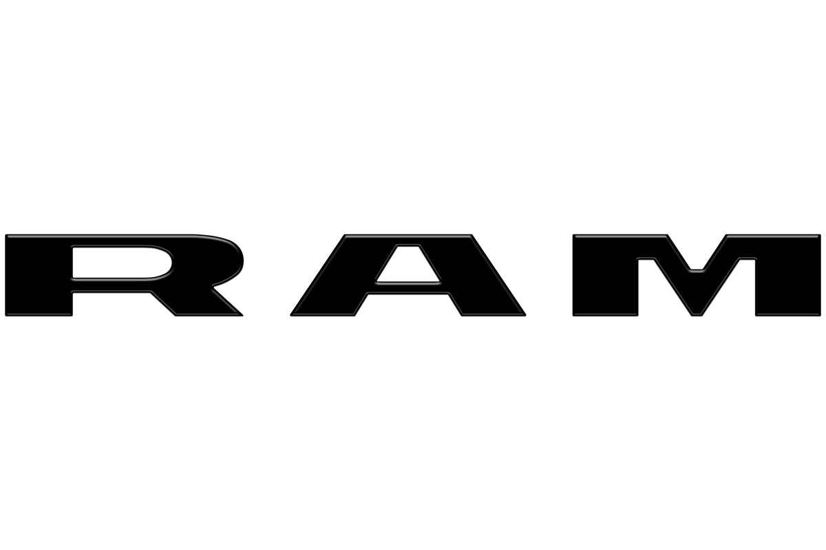 Tailgate Letter Overlays Fits 2025-2027 Ram 2500/3500