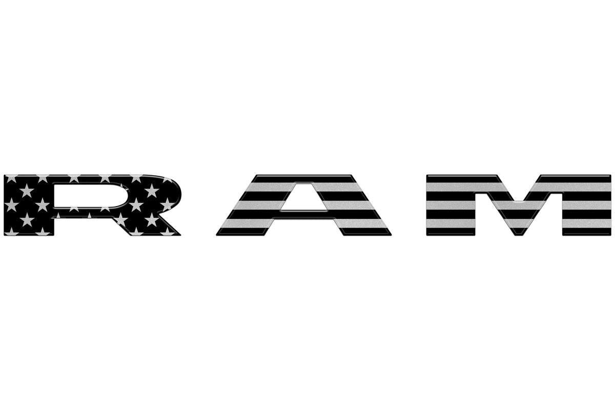 Tailgate Letter Overlays Fits 2025-2027 Ram 2500/3500