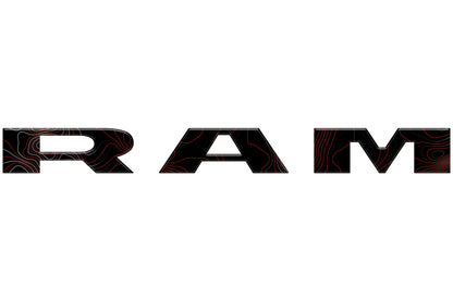 Tailgate Letter Overlays Fits 2025-2027 Ram 2500/3500