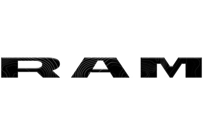 Tailgate Letter Overlays Fits 2025-2027 Ram 2500/3500