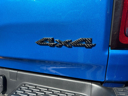 4x4 Tailgate Emblem Letter Overlays Fits 2025-2027 Ram 1500/2500/3500